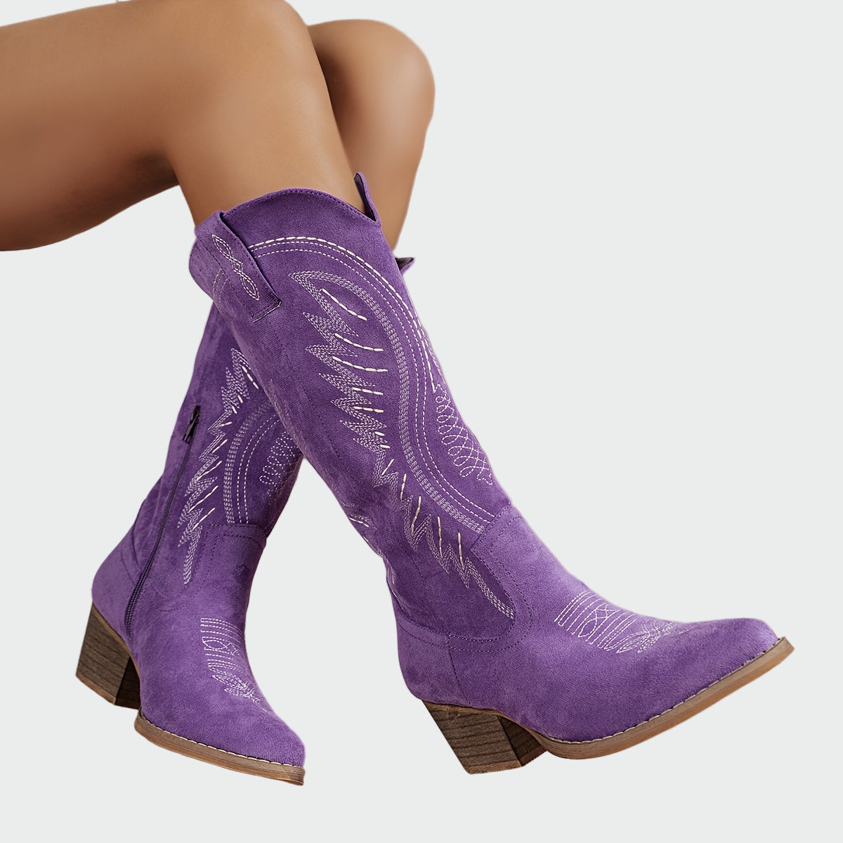 Neža – pärljad cowboy saapad elegantsete tikanditega