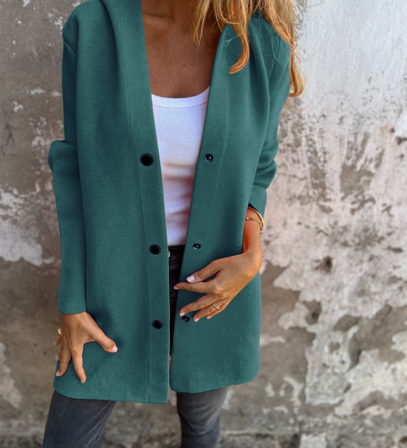 Fernanda™ | Elegantne kapuutsiga jakk