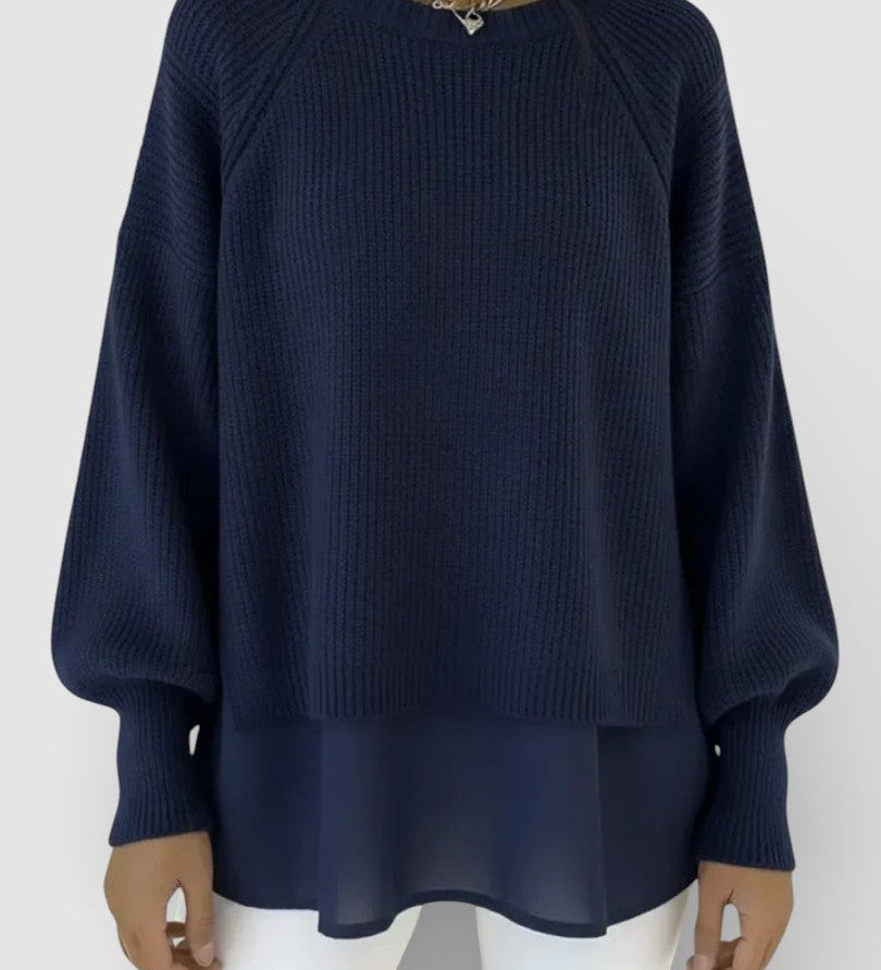Adela™ | Kootud jersey kihilise efektiga