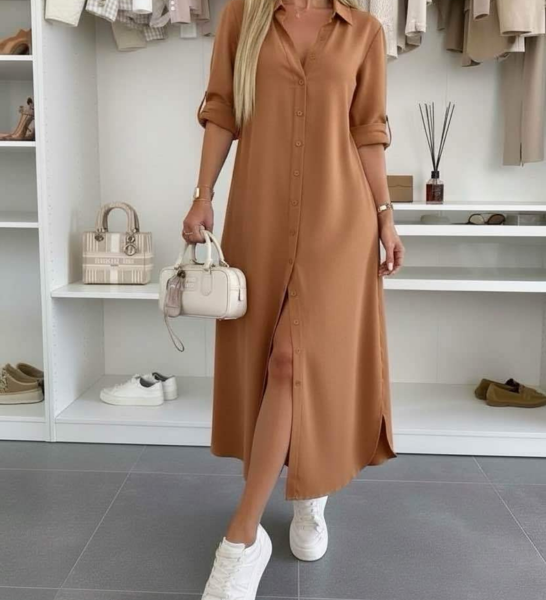 Lenna - Minimalistlik kleit modernse siluetiga