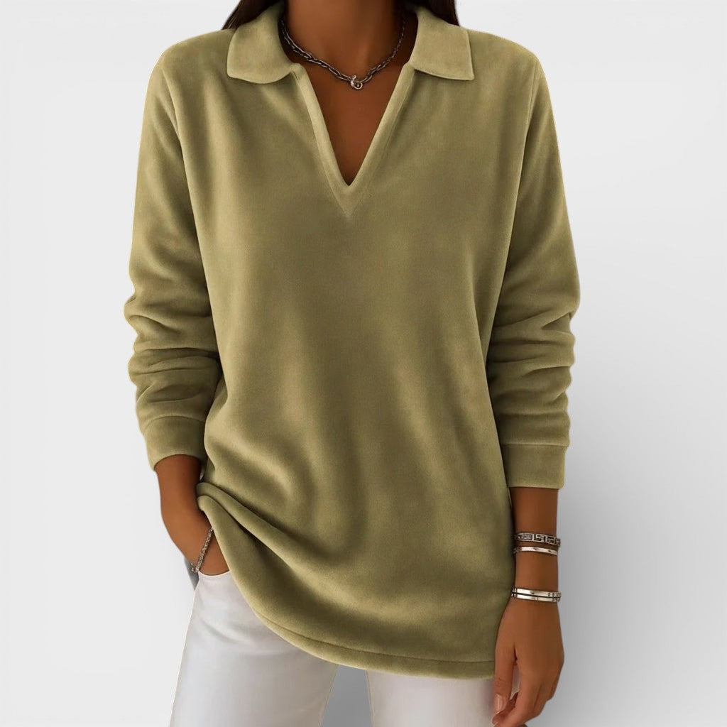 Amelia™ | pehme jersey V-kaelusega