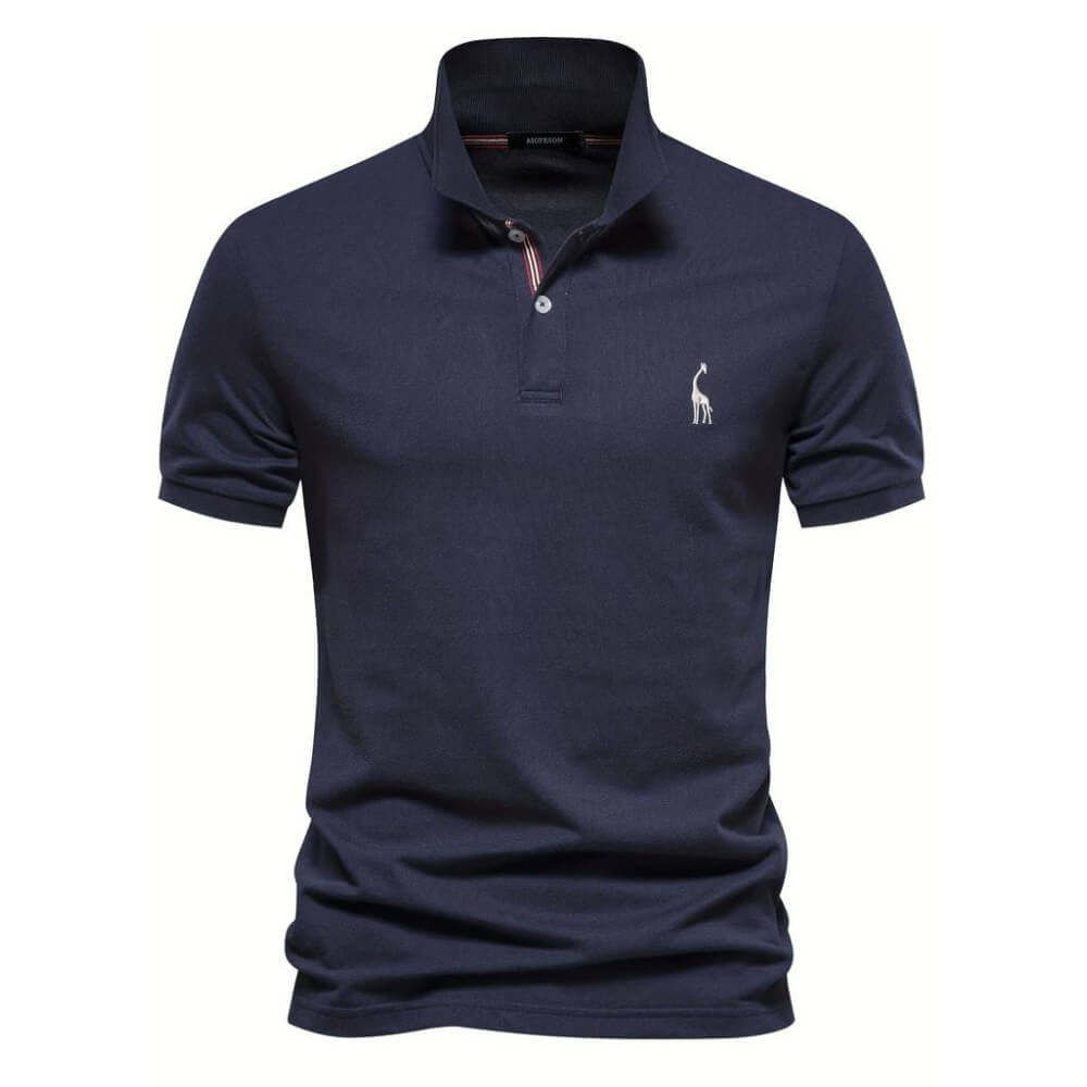 Simon™ | Elegantne lühikeste varrukatega polo T-särk meestele