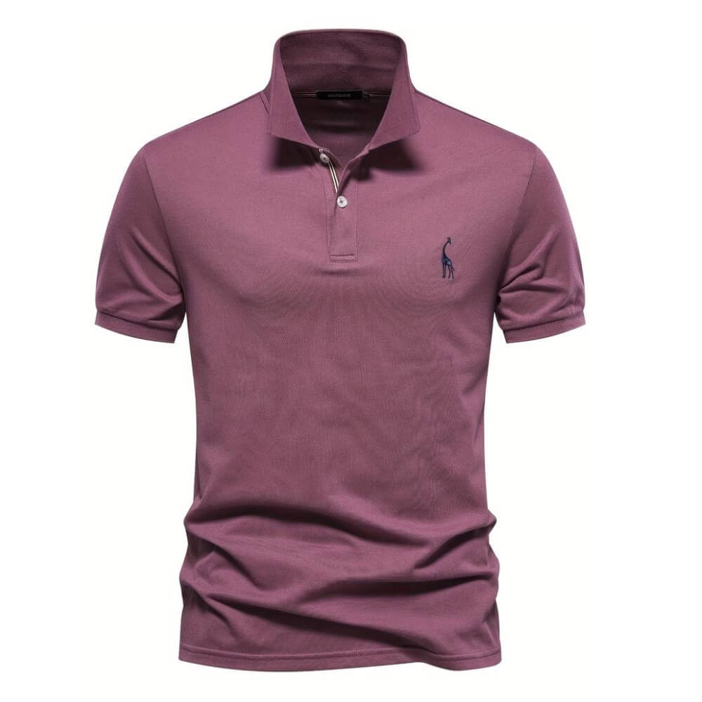 Simon™ | Elegantne lühikeste varrukatega polo T-särk meestele