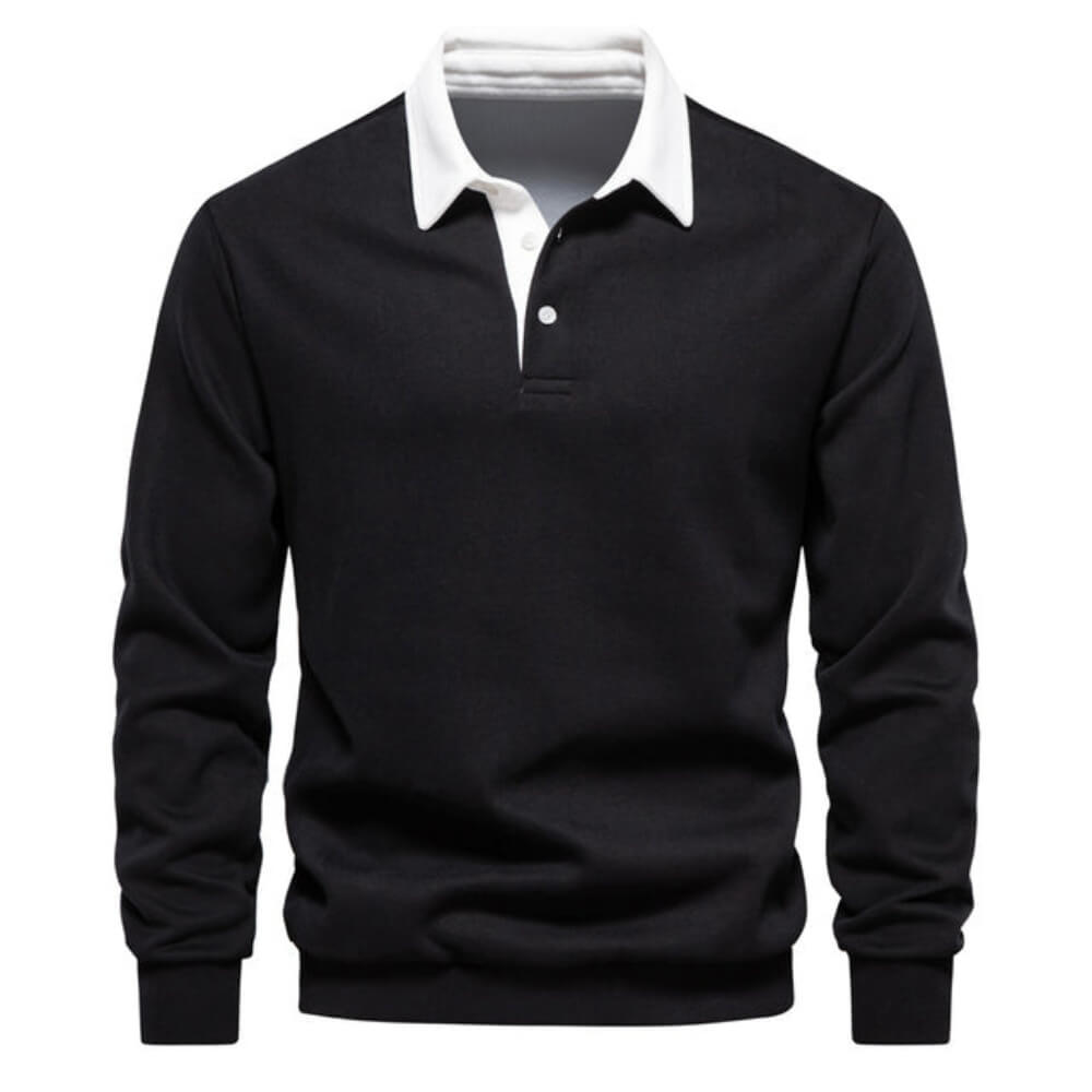 Emil™ | Elegantne pikkade varrukatega Poloshirt meestele