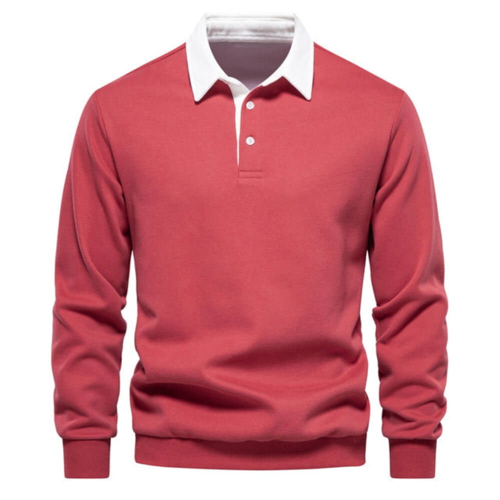 Emil™ | Elegantne pikkade varrukatega Poloshirt meestele
