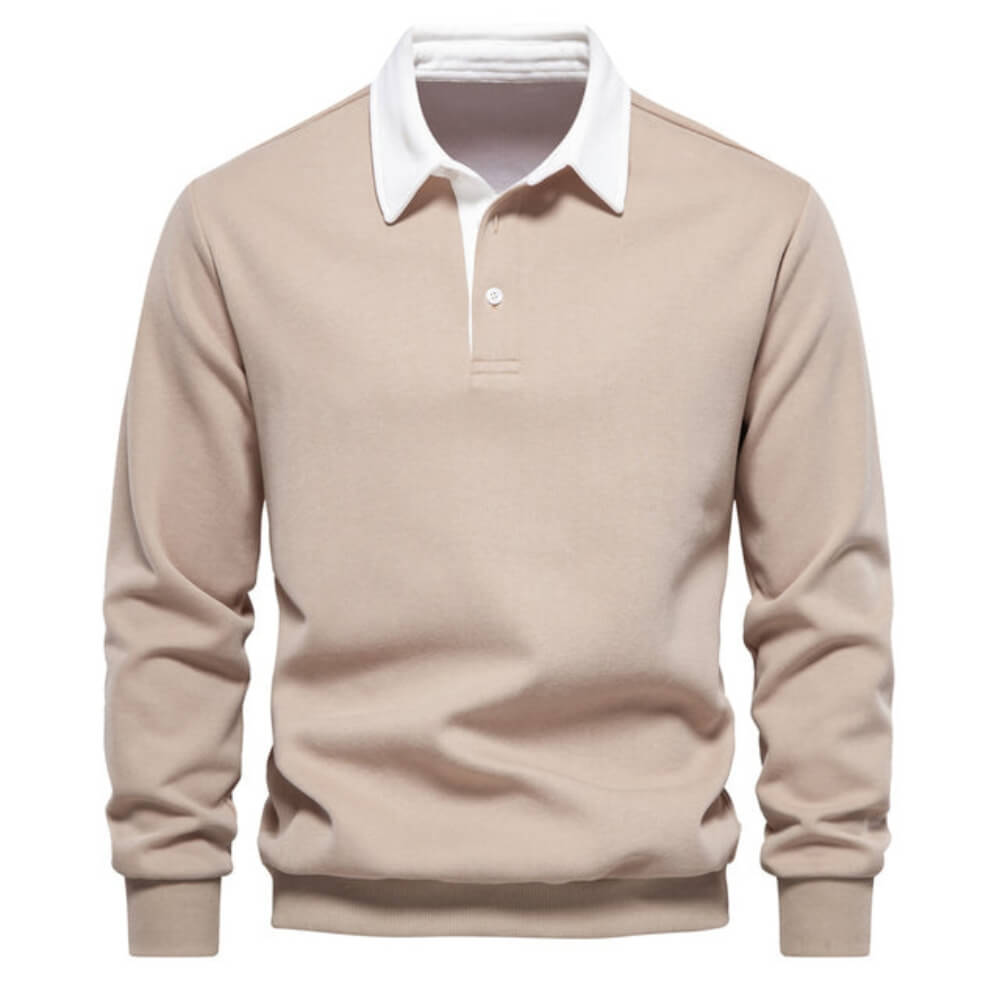 Emil™ | Elegantne pikkade varrukatega Poloshirt meestele