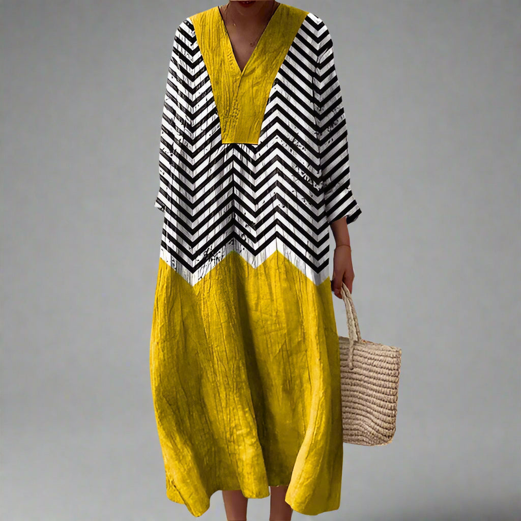 Carla | Geomeetriline Elegantne Kleid