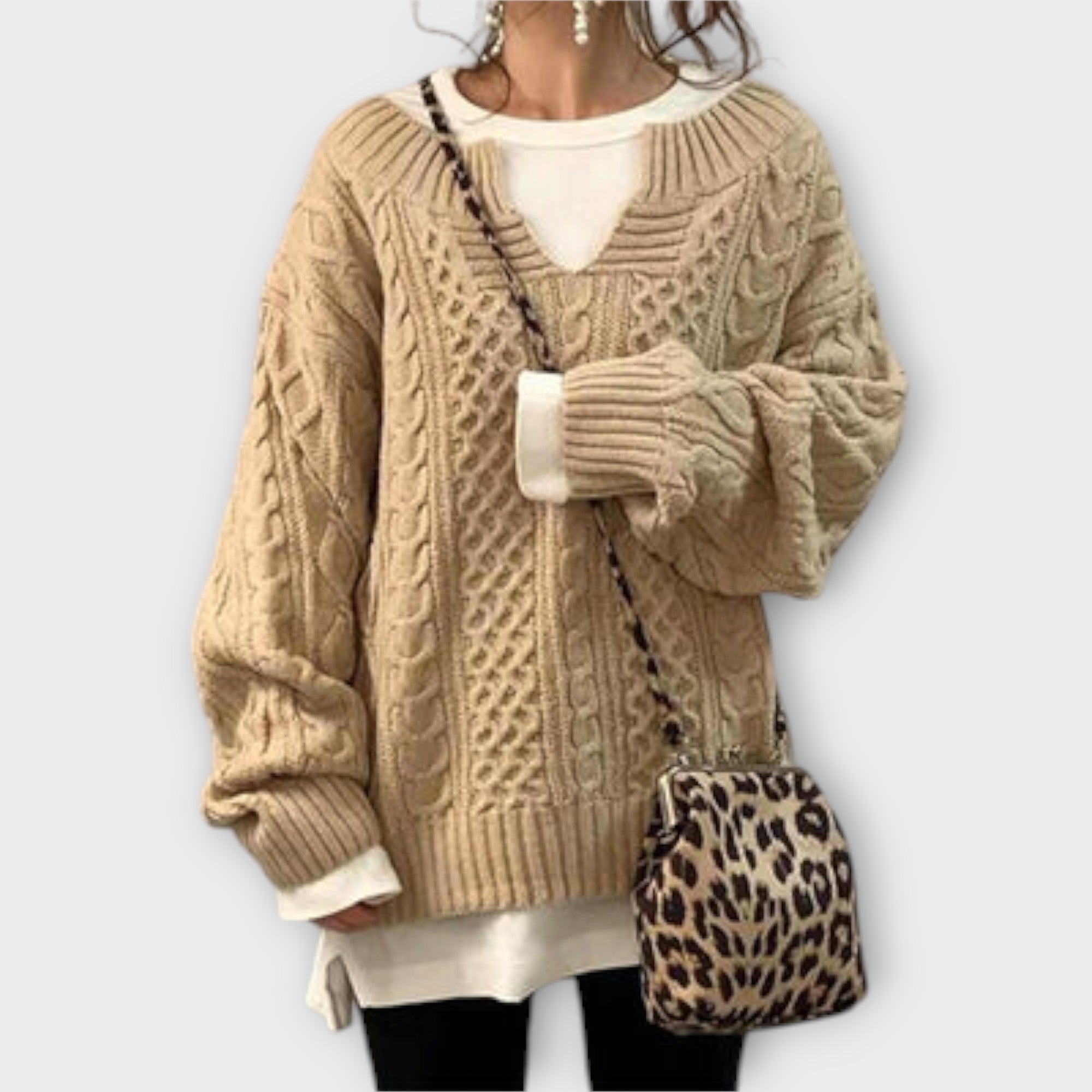 Lili - Üks suurus sobiv Pleten Pullover Pletenimise Muster