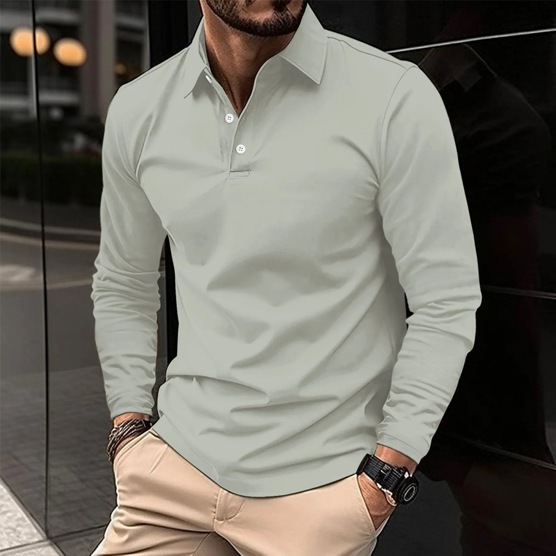 Ethan™ | Mugavad pikad varrukad polo