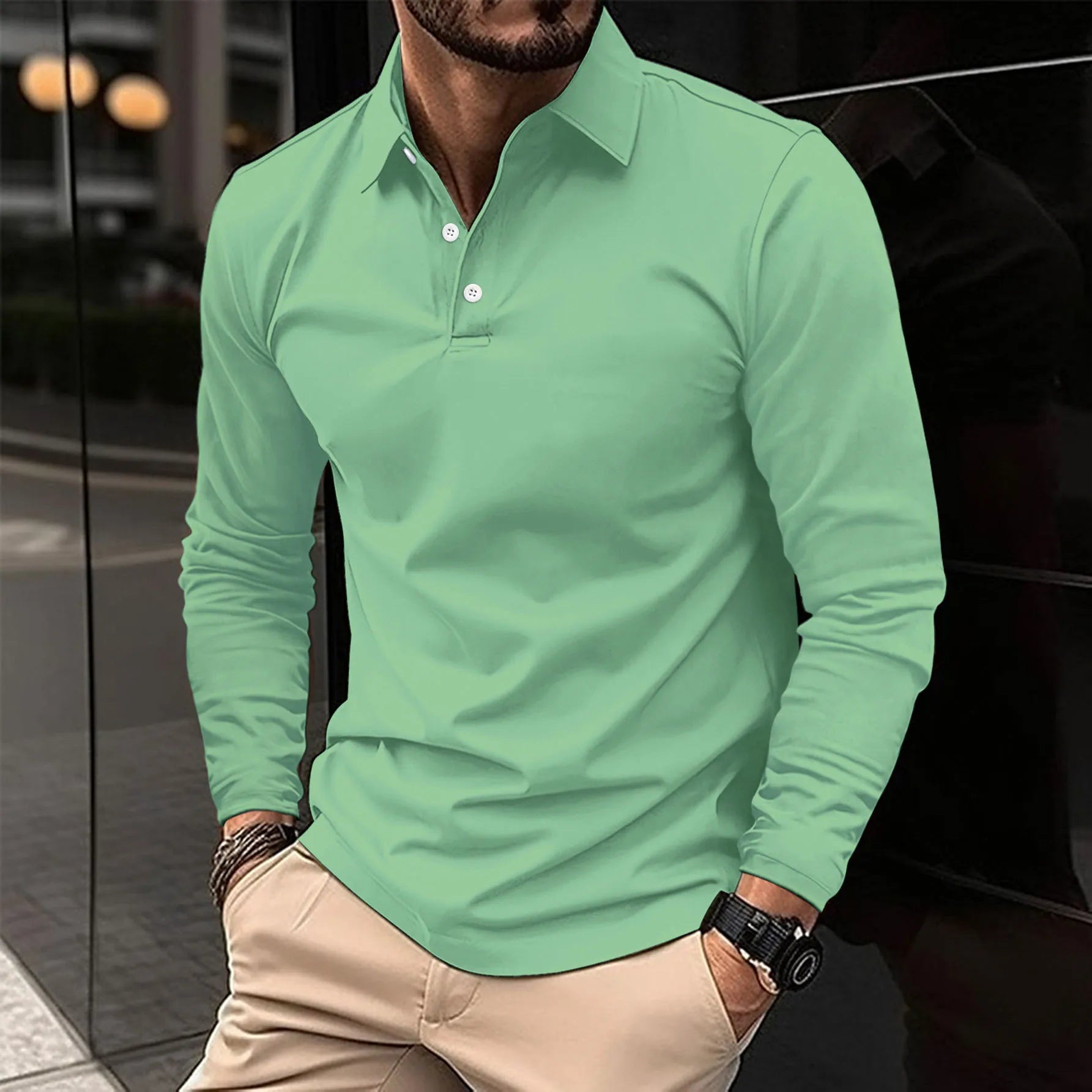 Ethan™ | Mugavad pikad varrukad polo