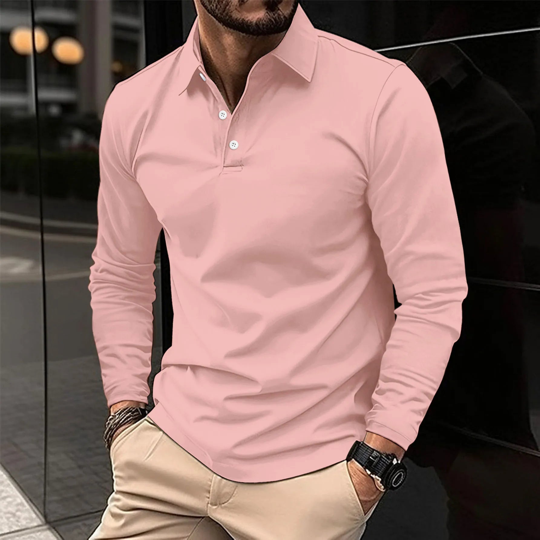 Ethan™ | Mugavad pikad varrukad polo