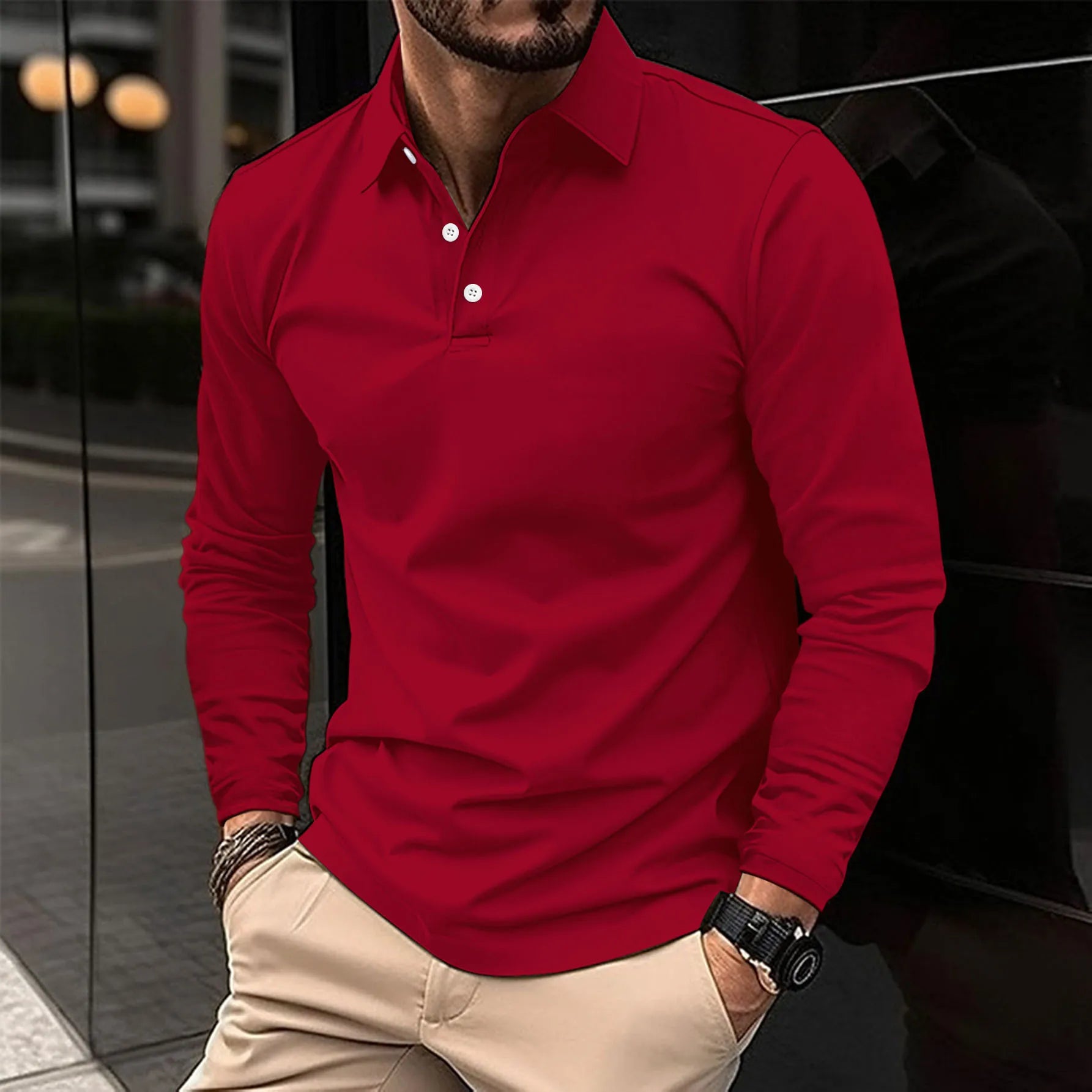Ethan™ | Mugavad pikad varrukad polo