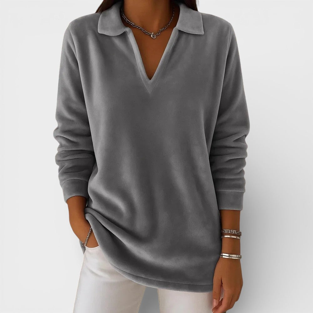 Amelia™ | pehme jersey V-kaelusega