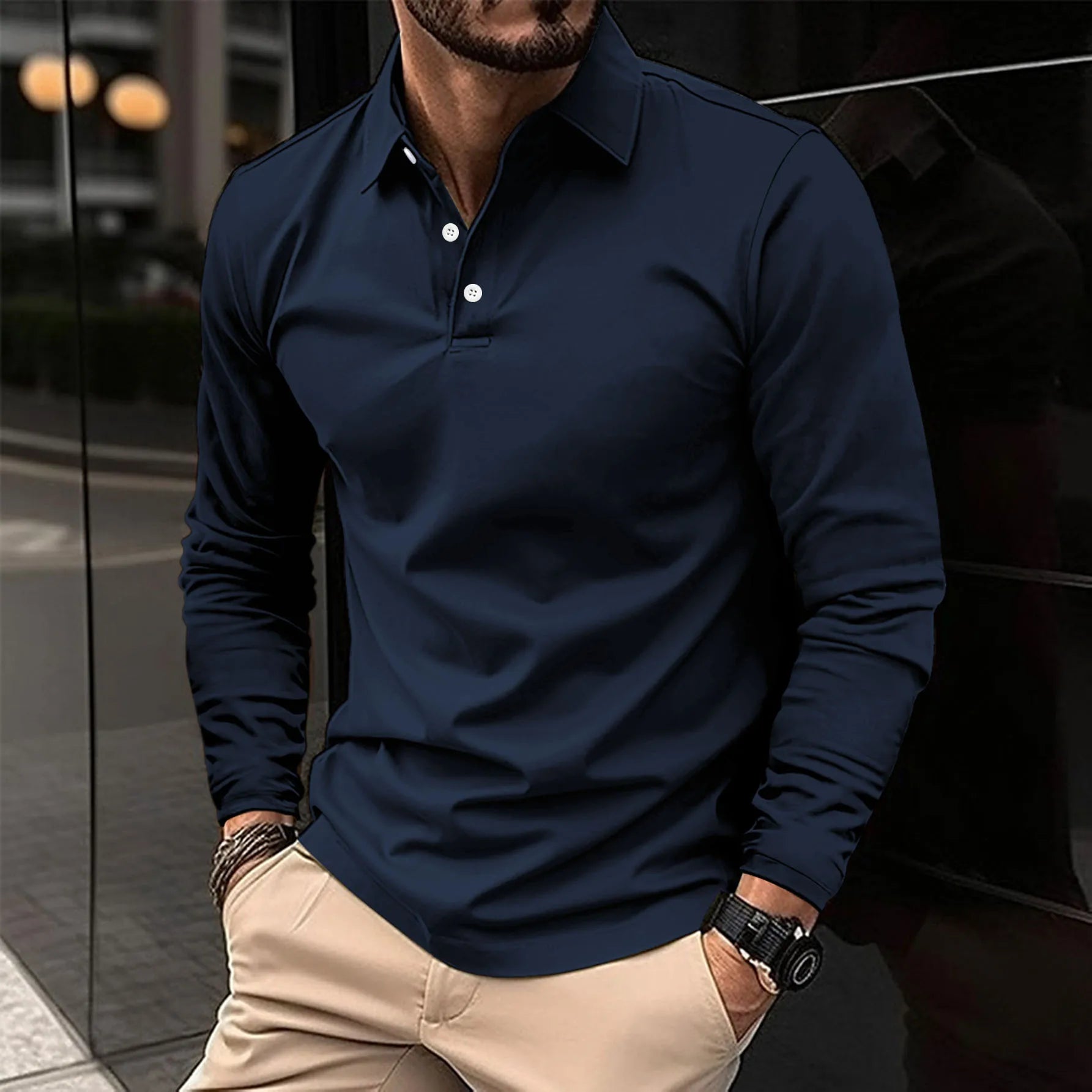 Ethan™ | Mugavad pikad varrukad polo