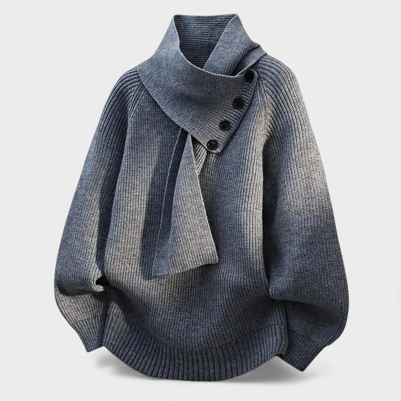 Cayetana™ | Elegantne kampsun ümbritseva kaelusega