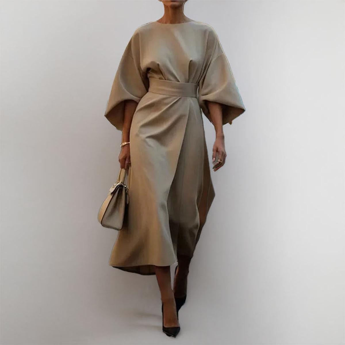 Eldra | Siidise Tunde Batwing Varrukaga Maxi Kleit