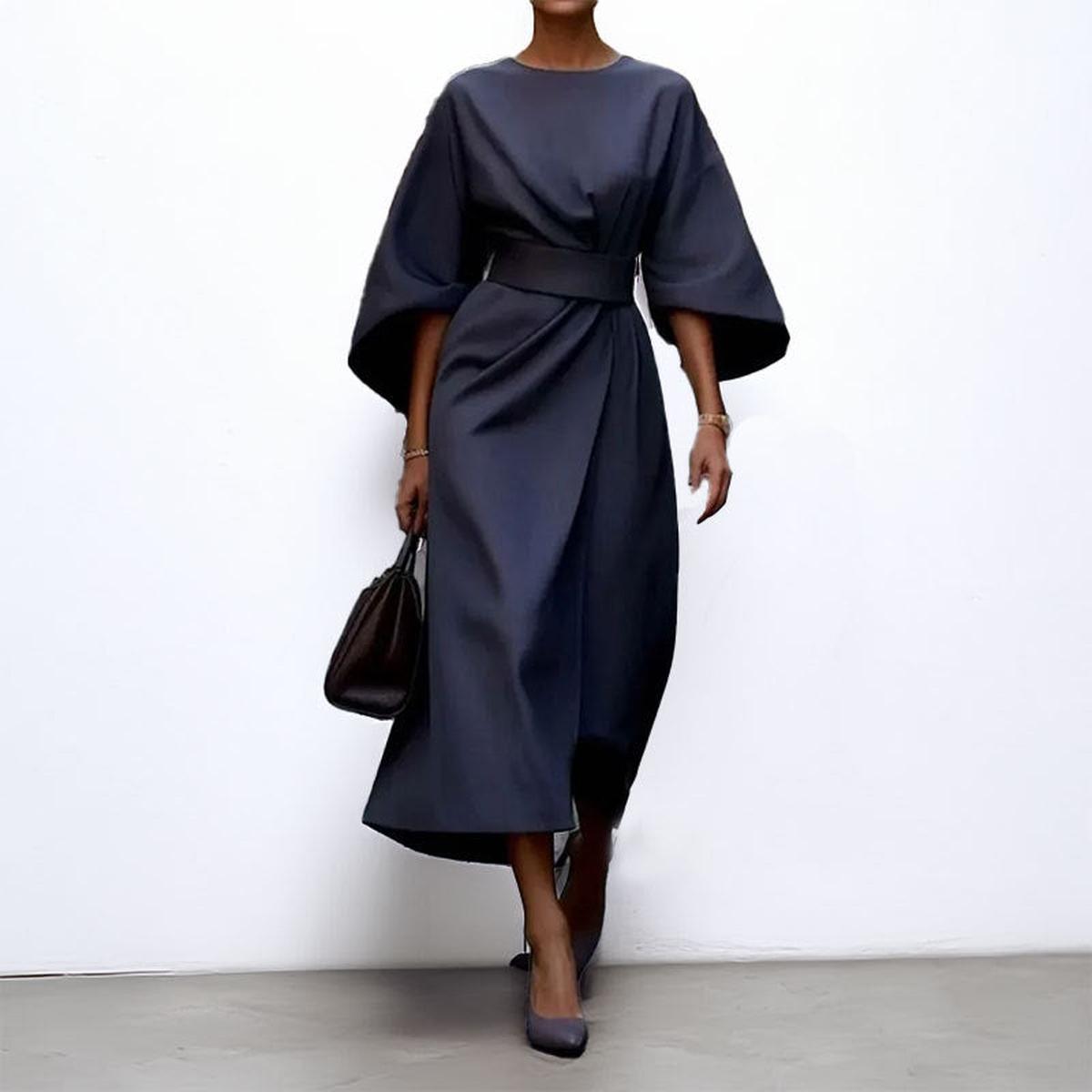 Eldra | Siidise Tunde Batwing Varrukaga Maxi Kleit