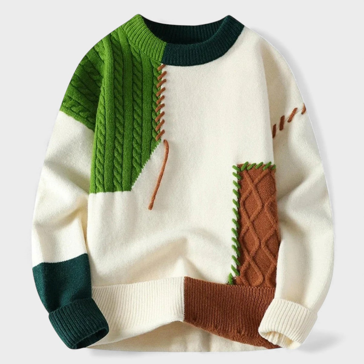 Maela™ | käsitsi kootud patchwork-kampsun