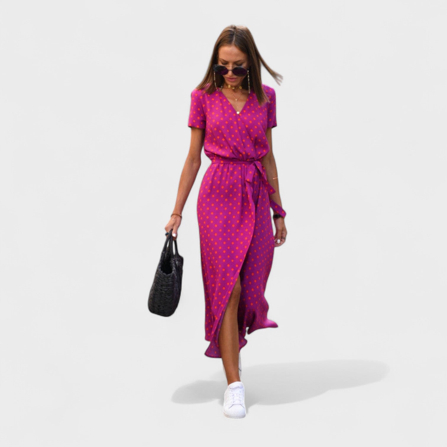 Lilleline Roosa Kleit - Boho Chic Stiil