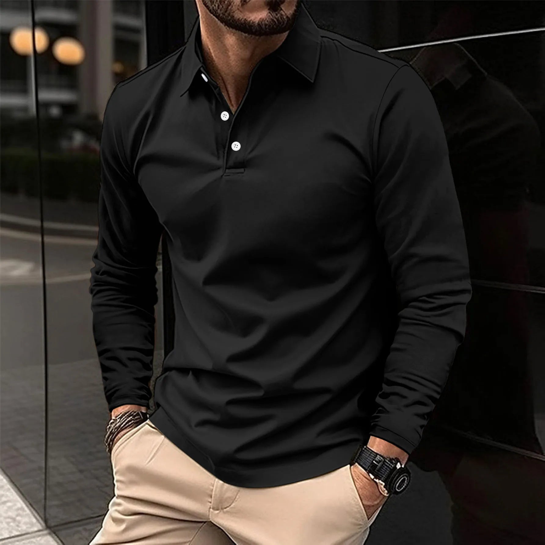 Ethan™ | Mugavad pikad varrukad polo
