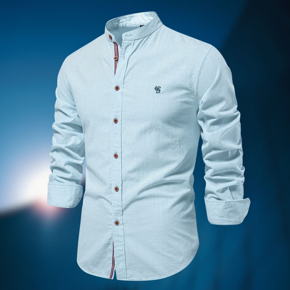 Tobias™ | Moodne meeste polo särk pikkade varrukatega