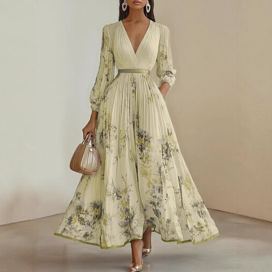 Rowella | Elegantne Pleeditud Maxi Kleid