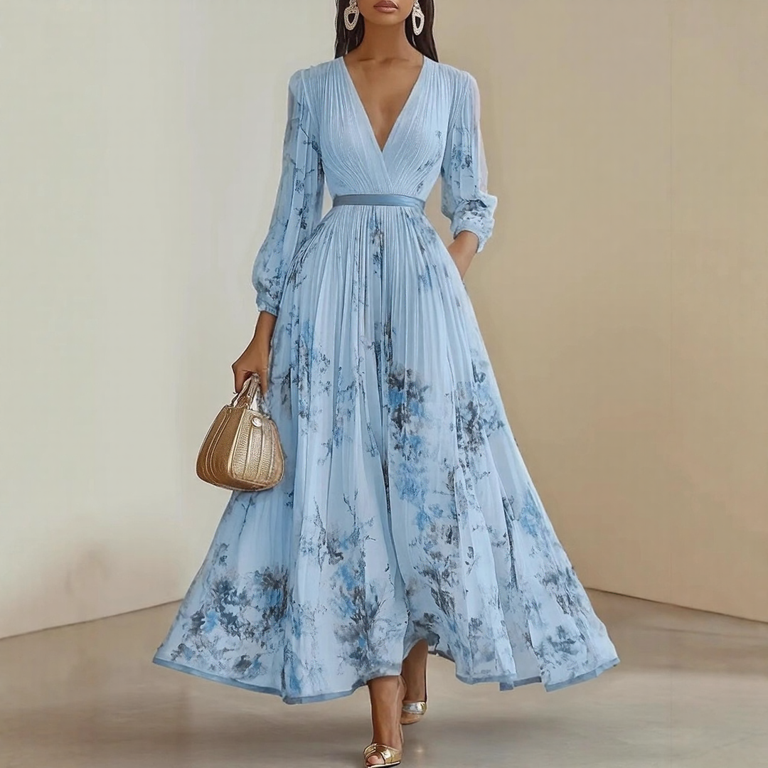 Rowella | Elegantne Pleeditud Maxi Kleid
