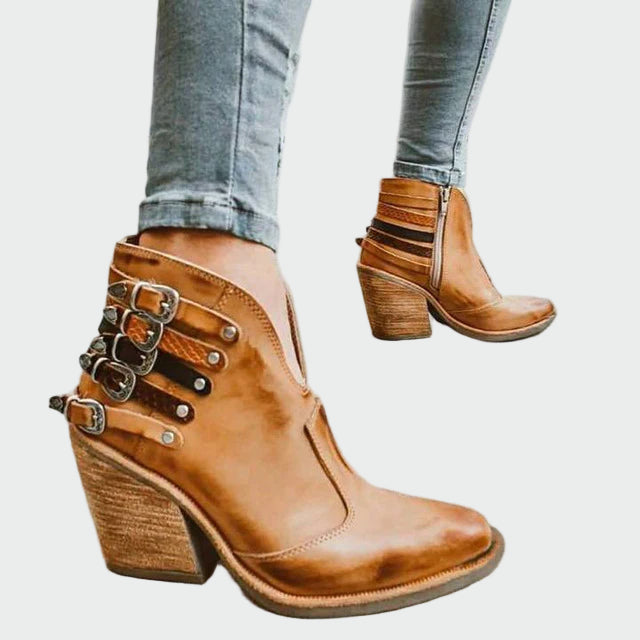 Marica - Vintage Nahast Saapad