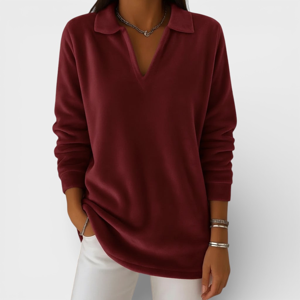 Amelia™ | pehme jersey V-kaelusega