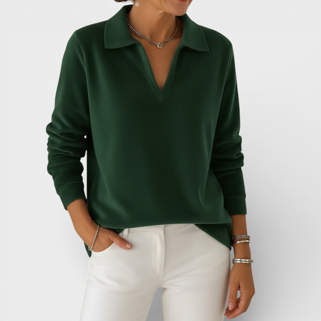 Amelia™ | pehme jersey V-kaelusega