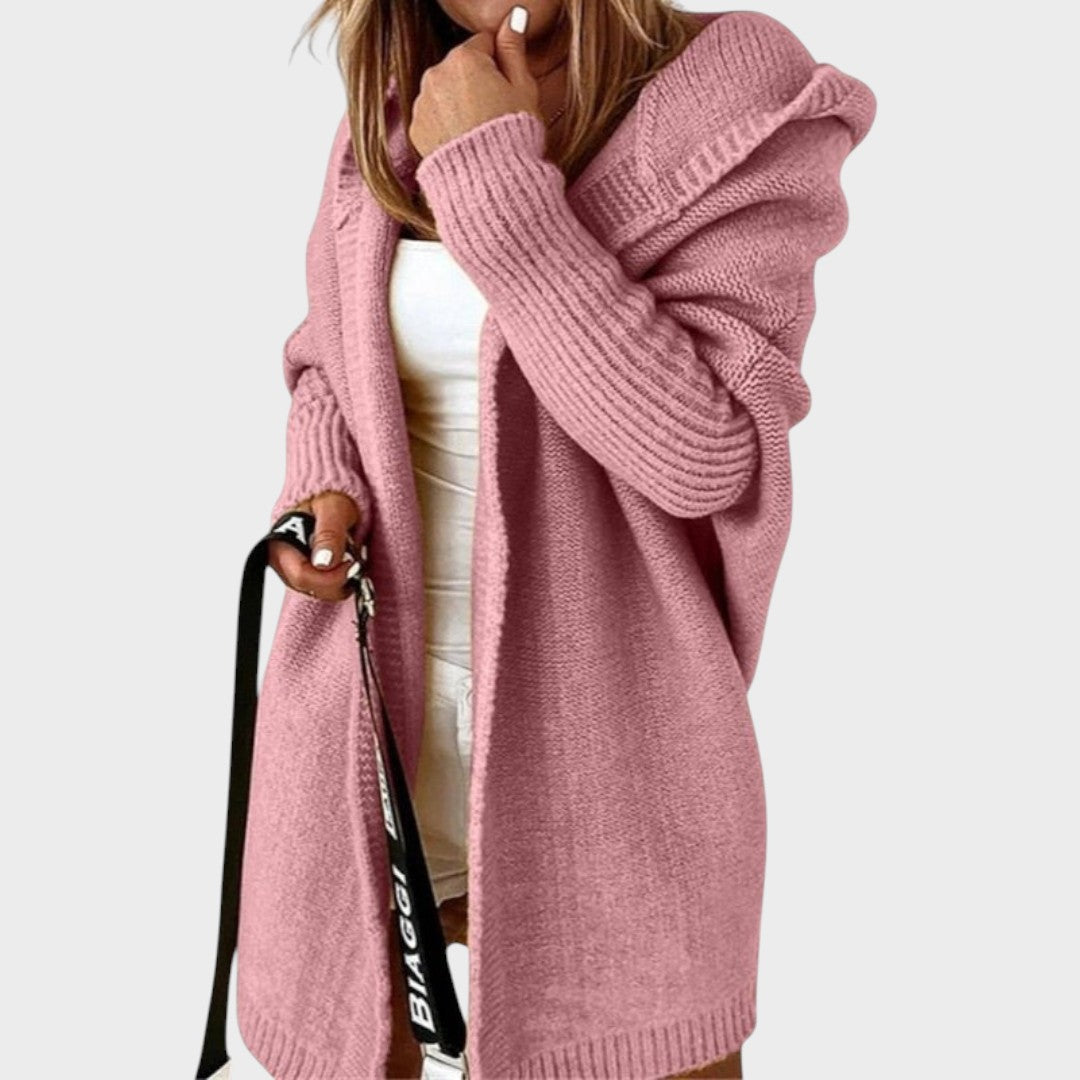 Marcela™ | Oversize kootud kapuutsiga kardigan