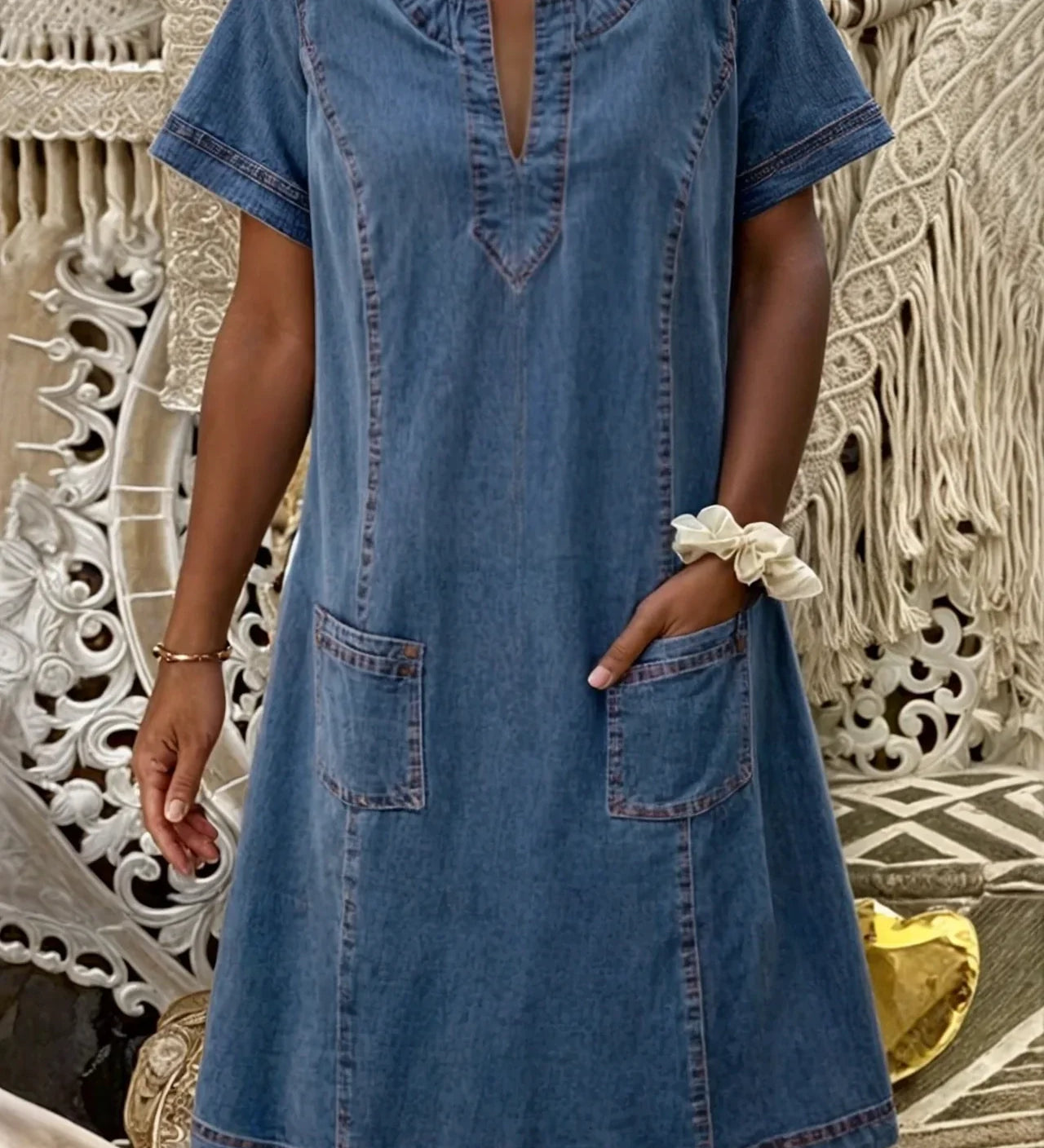 Marina® | Pehme Denim Kleid
