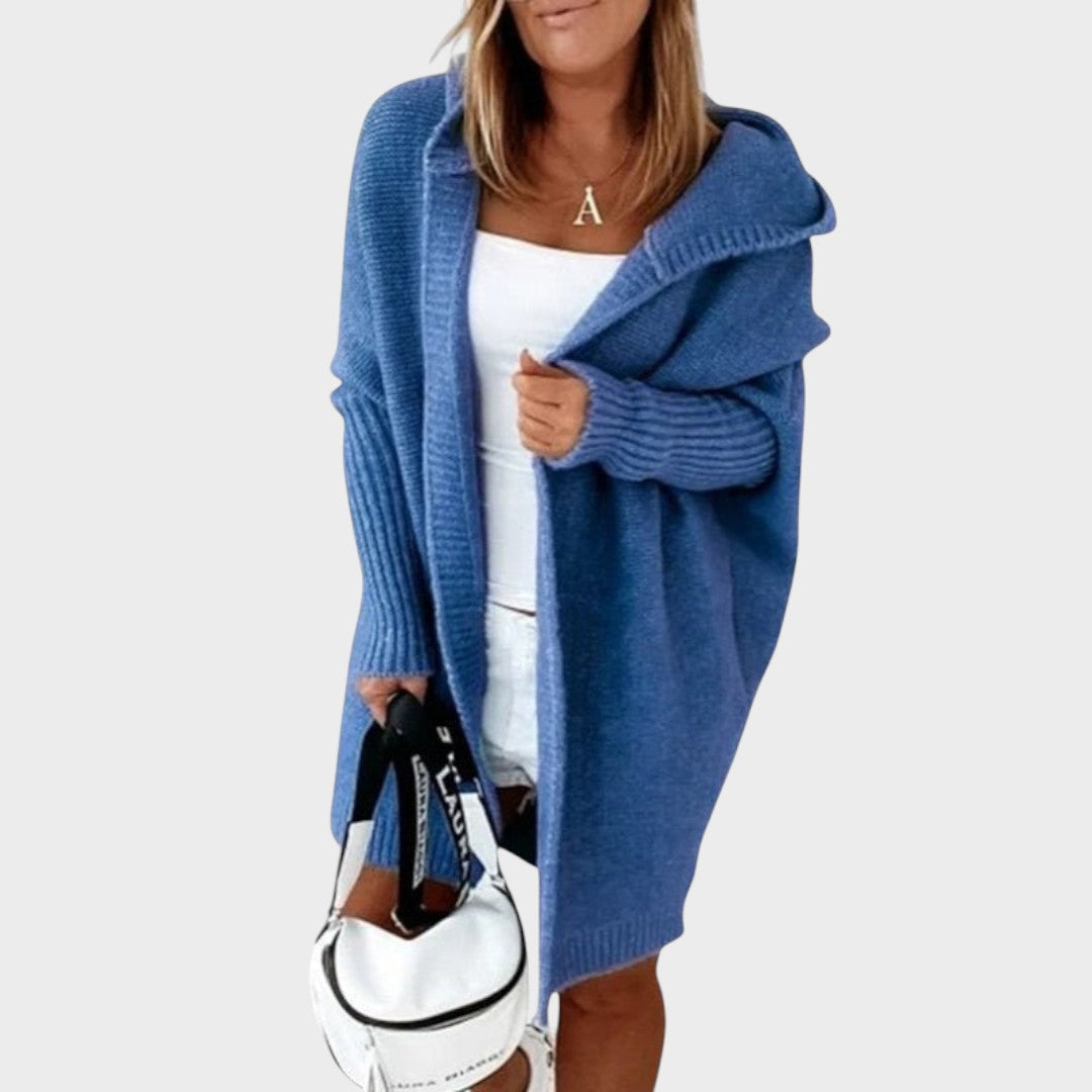 Marcela™ | Oversize kootud kapuutsiga kardigan