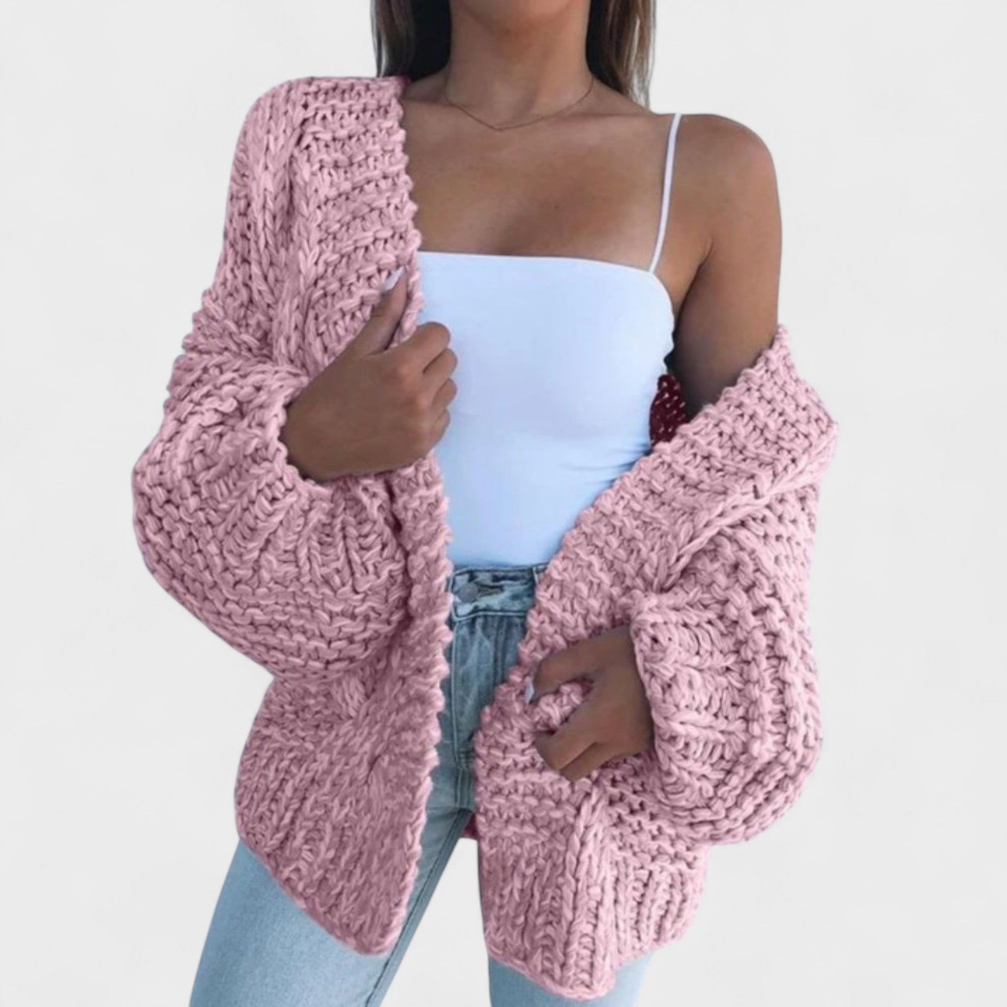 Desanka – Lai pullover koos kardiganiga