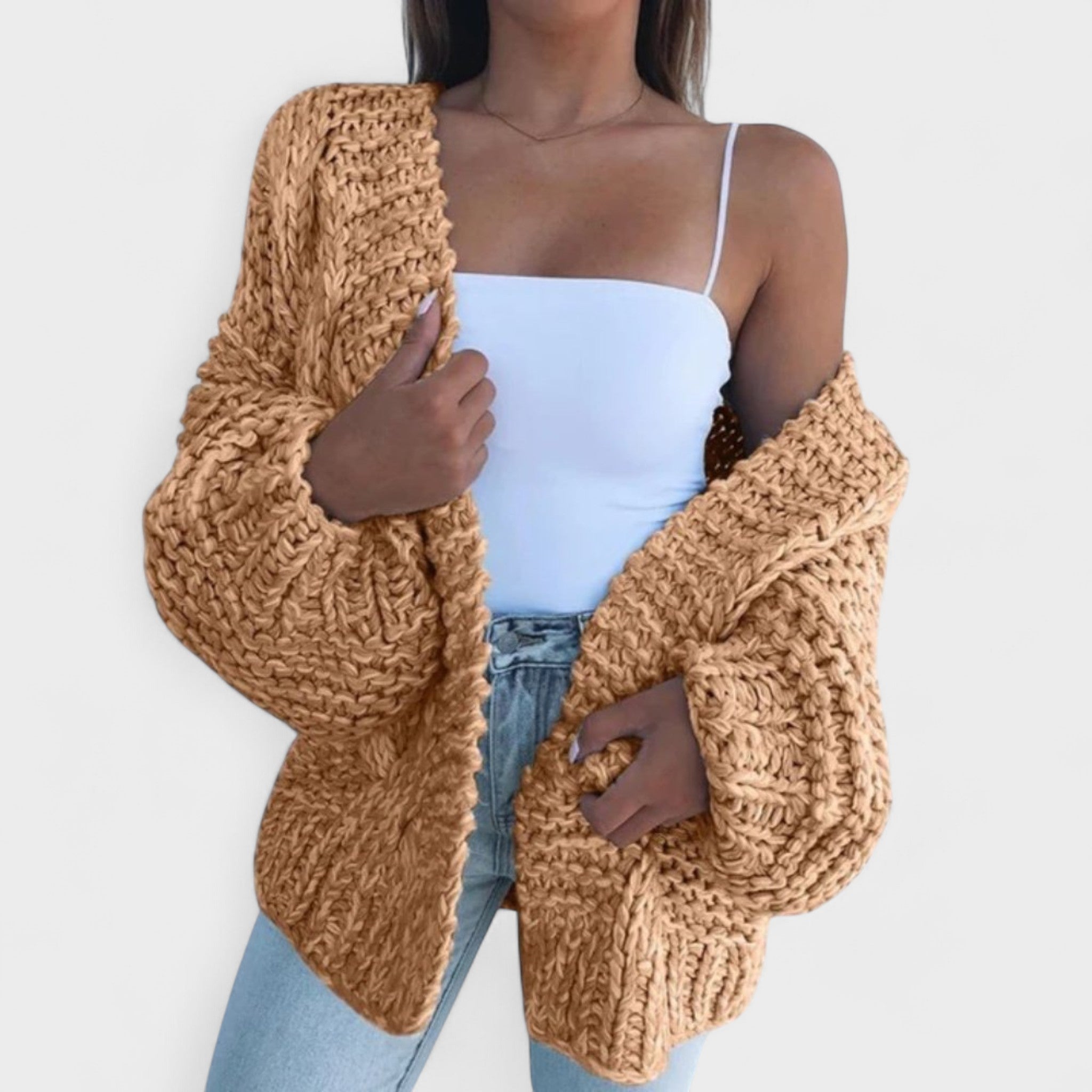 Desanka – Lai pullover koos kardiganiga