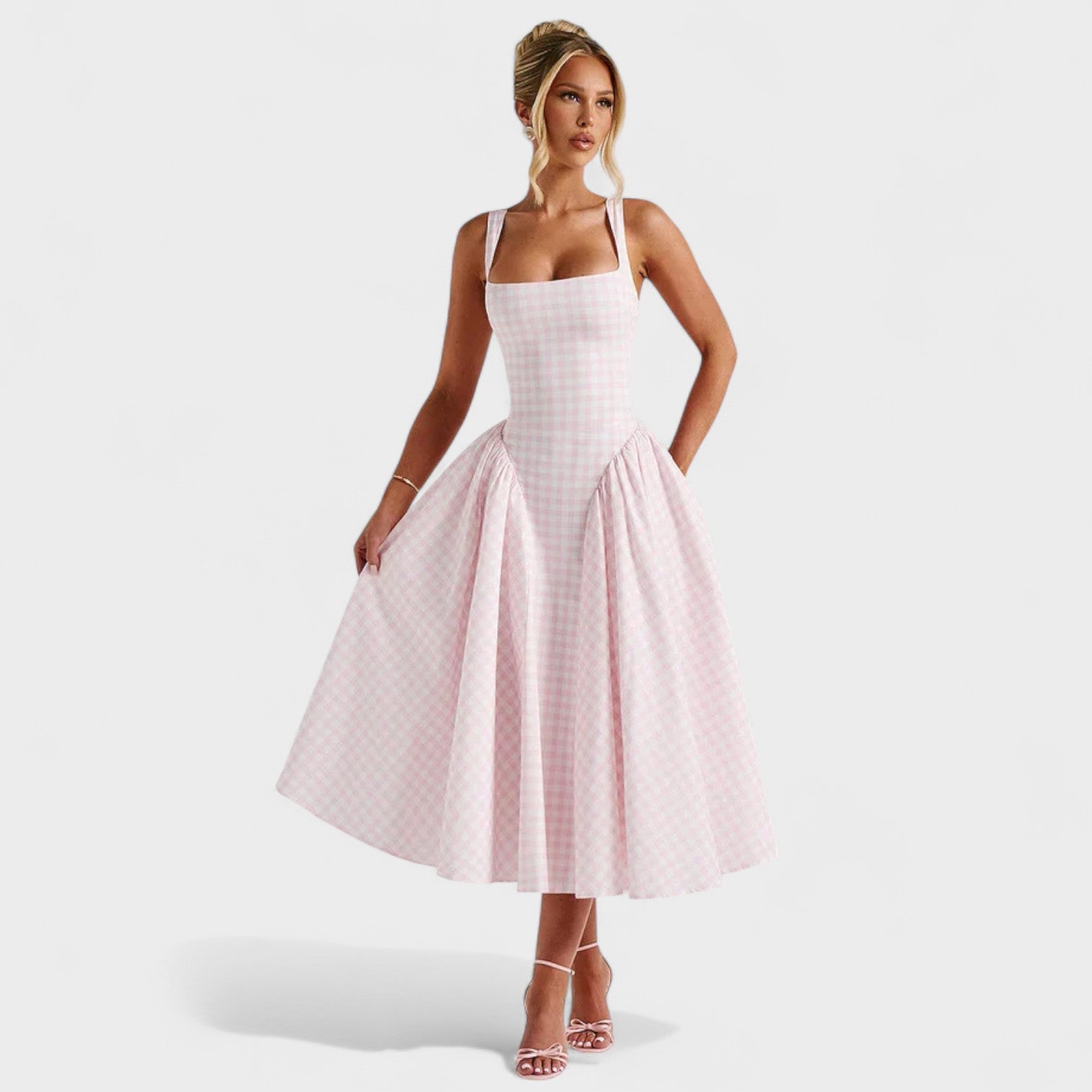 Sherrie - Vintage midi kleit