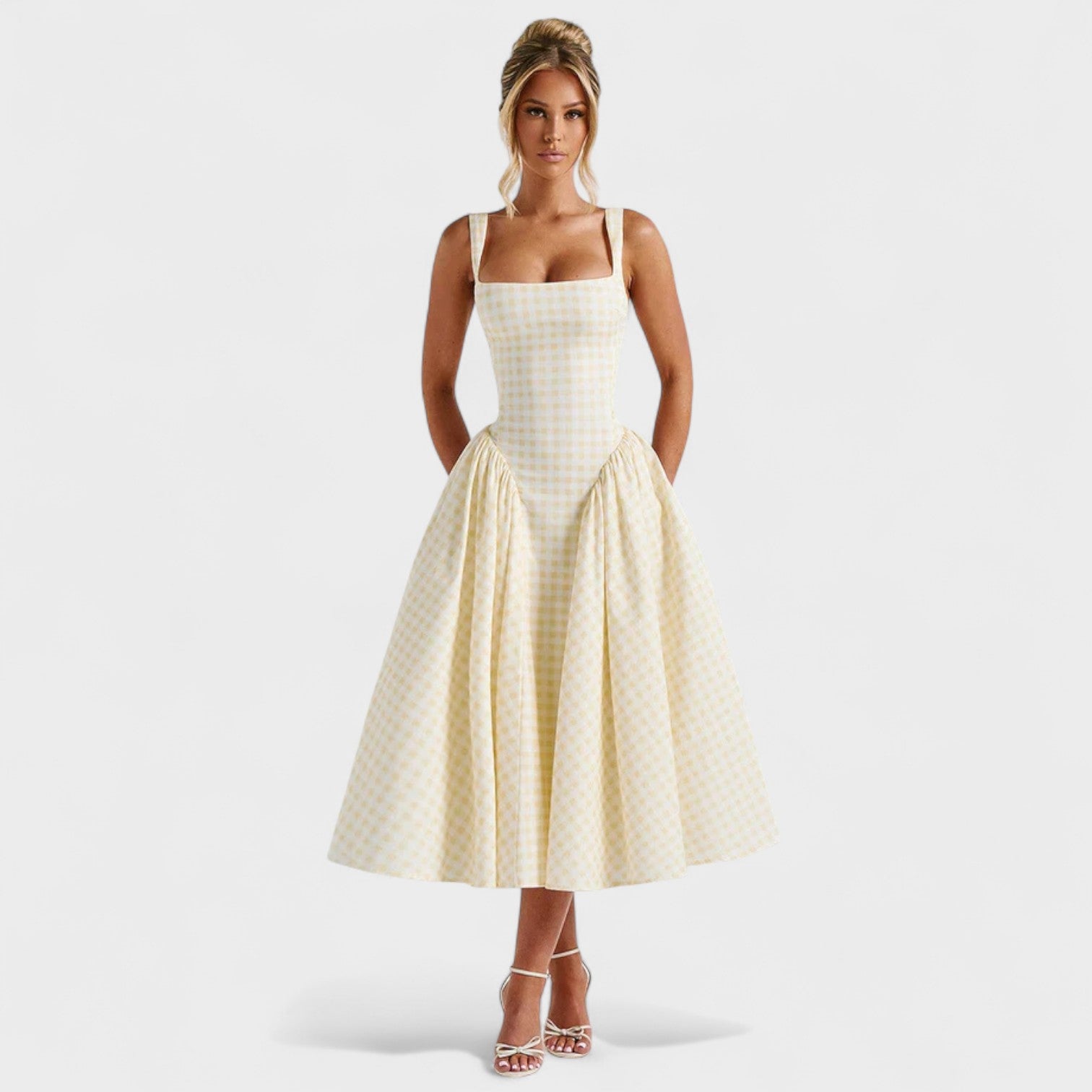 Sherrie - Vintage midi kleit