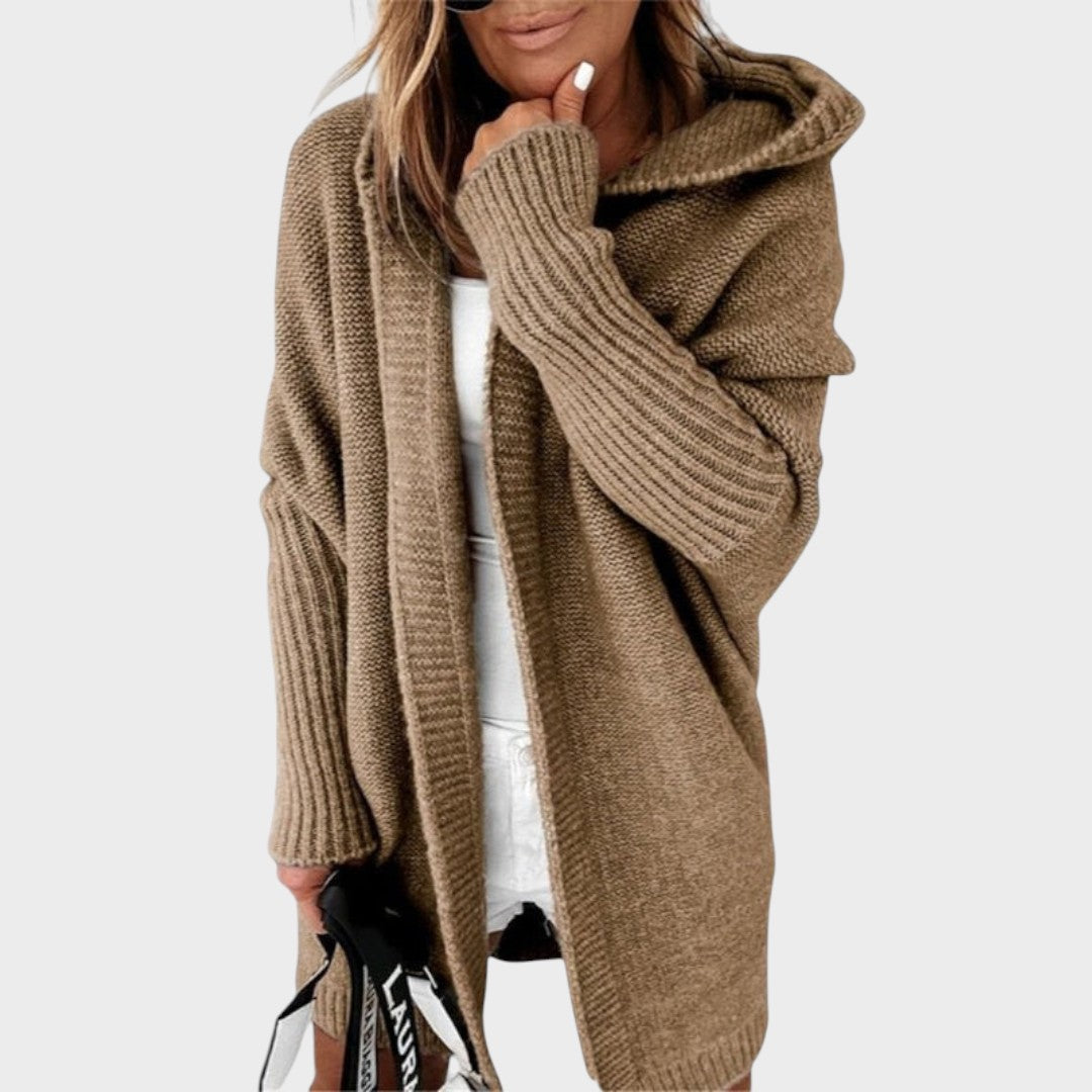Marcela™ | Oversize kootud kapuutsiga kardigan